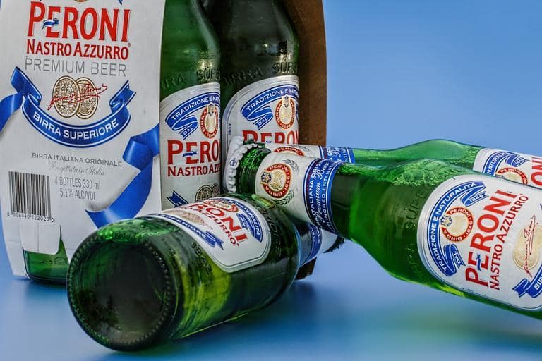 best italian beers - peroni nastro azzurro